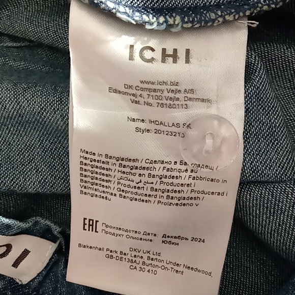 Denim Wrap Mini Skirt in Blue - Picture 5 of 7